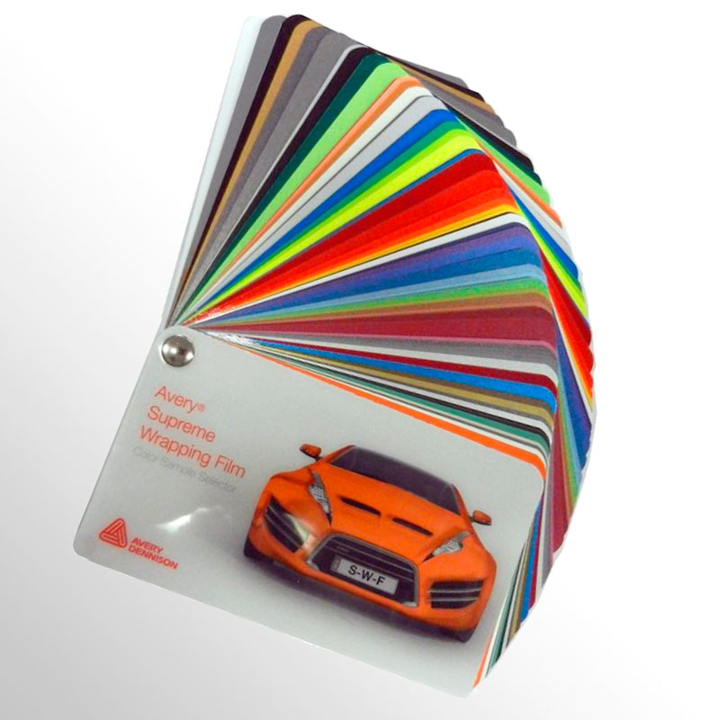 Car wrapping film swatchbooks