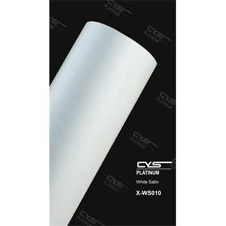 CYS Satin White car wrapping film 1,52x18m