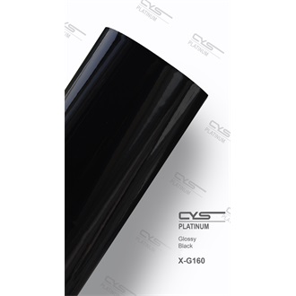 CYS Super Gloss Black car wrapping film 1,52x18m