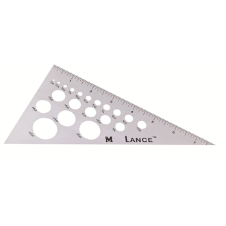 Metal triangle ruler