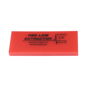 Fusion Red Line Extractor 3/8” squeegee blade, 12,5 cm long, durometer 90, no bevel