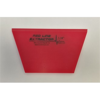 Magnum Red Line Squeegee Blade, durometer 95, single bevel, cropped
