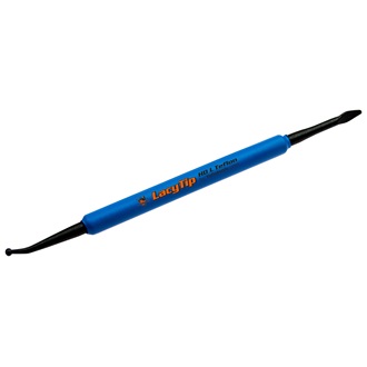 YelloTools LacyTip HD L Teflon special tool for finishing the vinyl at hard-to-reach spots, blue, teflon