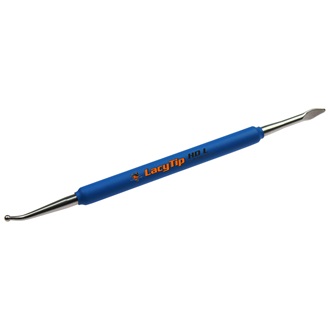 YelloTools LacyTip HD L special tool for finishing the vinyl at hard-to-reach spots, blue