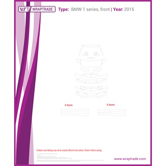 2015 BMW 1 Series Front Pattern