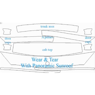 2015- Mercedes C Class AMG C63, AMG C63 S Estate Wear & Tear for Panoramic Sunroof pre cut kit