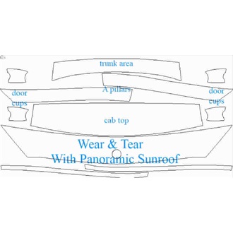 2015- Mercedes C Class AMG C63, AMG C63 S Limousine Wear & Tear for Panoramic Sunroof pre cut kit