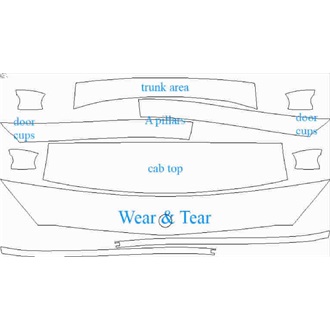 2015- Mercedes C Class AMG C63, AMG C63 S Limousine Wear & Tear pre cut kit