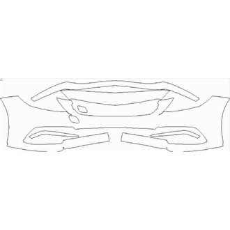 2016- Mercedes C Class AMG C63, AMG C63 S Cabriolet Front Bumper without Sensors pre cut kit