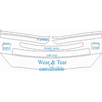 2016- Mercedes C Class AMG C63, AMG C63 S Cabriolet Wear & Tear pre cut kit