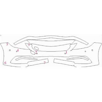 2016- Mercedes C Class AMG C63, AMG C63 S Coupe Front Bumper with Sensors pre cut kit