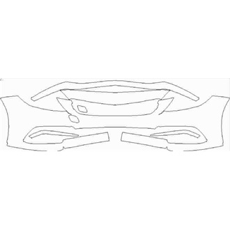 2016- Mercedes C Class AMG C63, AMG C63 S Coupe Front Bumper without Sensors pre cut kit
