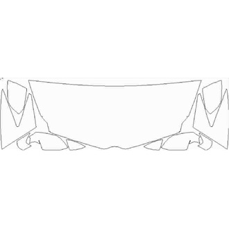 2017- Lamborghini Aventador S Coupe Partial Hood pre cut kit