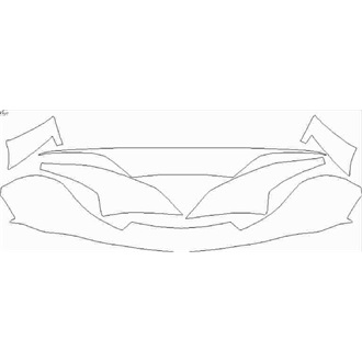 2017- McLaren 720S Base, Luxury, Performance Coupe Lower Skirt without Center Camera pre cut kit