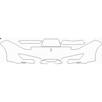 2018-2020 Ferrari 488 Pista Spider Bumper without washers pre cut kit