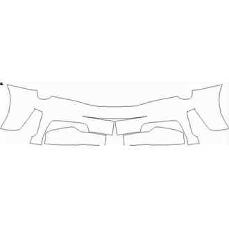 2018-2020 Ferrari 488 Pista Spider Rear bumper pre cut kit