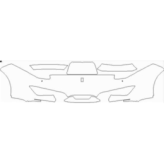 2018-2020 Ferrari 488 Pista Coupe Bumper with washers pre cut kit