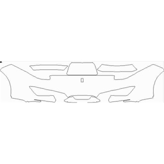 2018-2020 Ferrari 488 Pista Coupe Bumper without washers pre cut kit