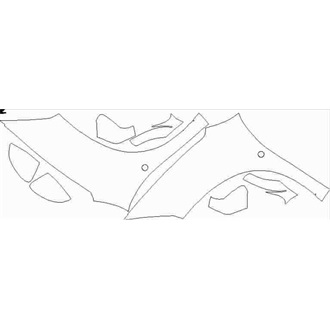 2018-2020 Ferrari 488 Pista Coupe Fender without shields pre cut kit