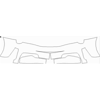 2018-2020 Ferrari 488 Pista Coupe Rear bumper pre cut kit