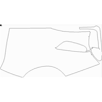 2018-2020 Ferrari 488 Pista Coupe Rear quarter panel right pre cut kit