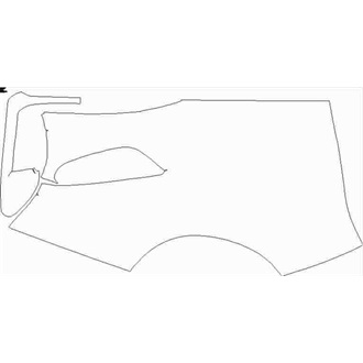 2018-2020 Ferrari 488 Pista Coupe Rear quater panel left pre cut kit