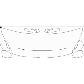 2018-2020 Ferrari 488 Pista Spider Partial hood with mirrors pre cut kit