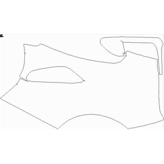 2018-2020 Ferrari 488 Pista Spider Rear quarter panel left pre cut kit