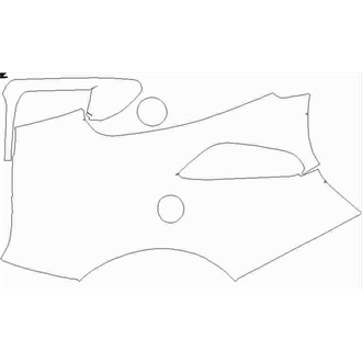 2018-2020 Ferrari 488 Pista Spider Rear quarter panel right pre cut kit