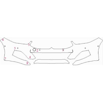 2018- BMW 8 Series Convertible Front Bumper with Sensors pre cut kit