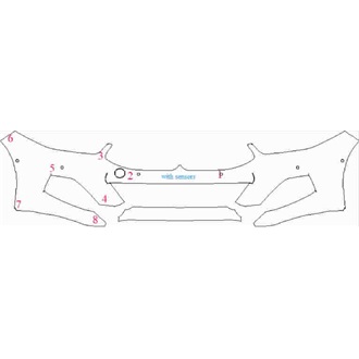 2018- BMW 8 Series Coupe Front Bumper with Sensors pre cut kit