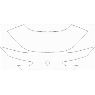 2018- BMW 8 Series Coupe Rear Deck Lid without Spoiler or Emblems pre cut kit
