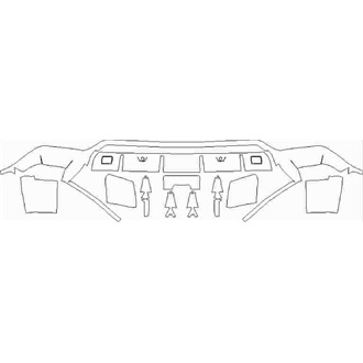 2018- Lamborghini Urus Base Rear Diffuser with Sensors pre cut kit
