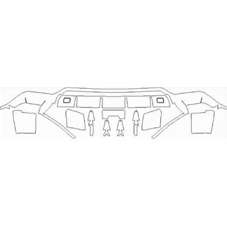 2018- Lamborghini Urus Base Rear Diffuser without Sensors pre cut kit