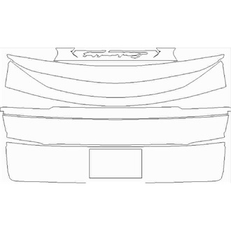 2018- Lamborghini Urus Base Rear Hatch with License Plate pre cut kit
