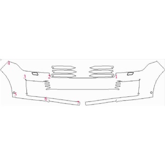 2018- Land Rover Range Rover Autobiography, Vogue SE, Vogue, Westminster Front Bumper with Sensors and Washers pre cut k