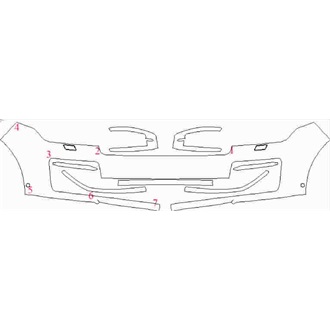 2018- Land Rover Range Rover SVAutobiography Dynamic Front Bumper with Sensors and Washers pre cut kit