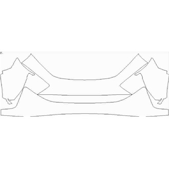 2018- McLaren 600LT Coupe Front Lower Bumper without Sensors pre cut kit