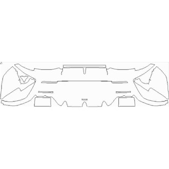 2018- McLaren 600LT Coupe Rear Bumper without Sensors pre cut kit