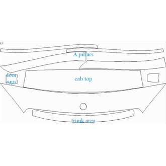 2018- Mercedes C Class AMG C 43 Coupe Wear & Tear for Panoramic Sunroof pre cut kit