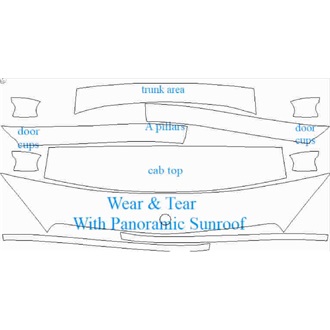 2018- Mercedes C Class AMG C 43 Limousine Wear & Tear for Panoramic Sunroof pre cut kit