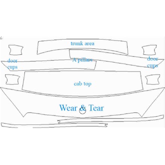 2018- Mercedes C Class AMG C 43 Limousine Wear & Tear pre cut kit