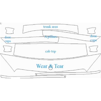 2018- Mercedes C Class AMG Line Limousine Wear & Tear pre cut kit