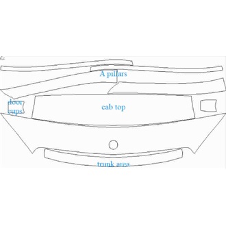 2018- Mercedes C Class Base Coupe Wear & Tear for Panoramic Sunroof pre cut kit