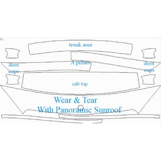 2018- Mercedes C Class Base Estate Wear & Tear for Panoramic Sunroof pre cut kit