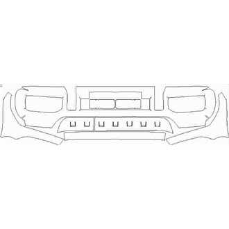 2018- Mercedes G Class G63 Front Bumper with License Plate pre cut kit