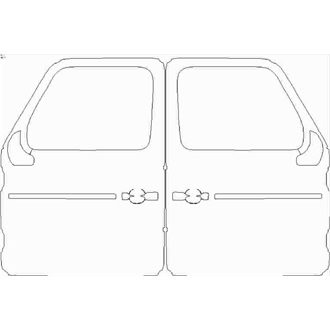 2018- Mercedes G Class G63 Front Doors pre cut kit