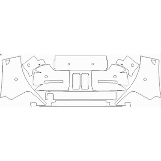 2018- Mercedes G Class G63 Rear Bumper with Sensors pre cut kit