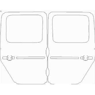 2018- Mercedes G Class G63 Rear Doors pre cut kit