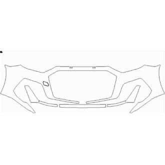 2019- Audi A1 S Line Front Bumper without sensors and washers pre cut kit